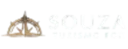 Logotipo oficial da Souza Turismo Foz com ícone de bússola náutica dourada.